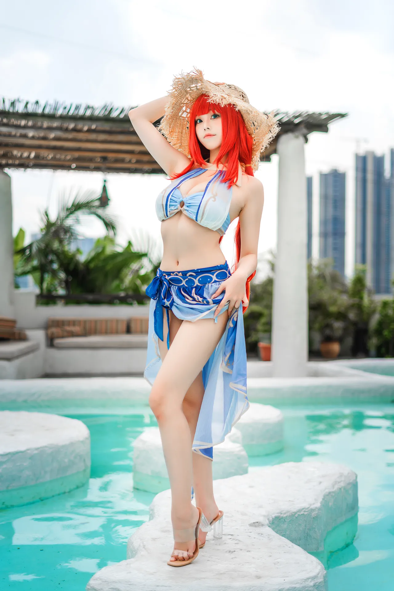 蜜汁猫裘 - Nilou Swimsuit-erohere10.webp